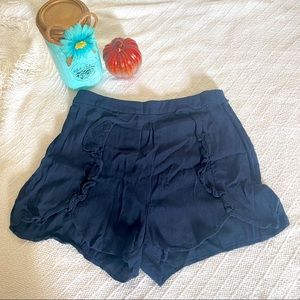 Women’s Navy Blue Fashion Shorts, Size 6